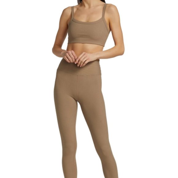 Year Of Ours Ribbed High Rise Legging and Bralette Set - NEW Size Large - Picture 1 of 16